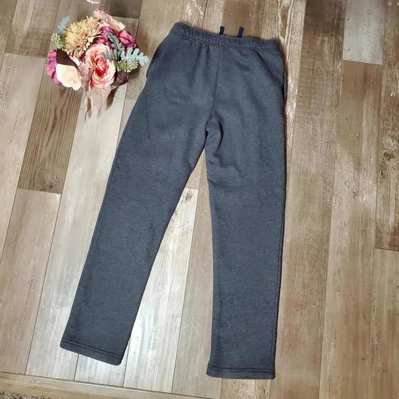 Tek Gear Kids Boys Ultra Soft Fleece Drawstring Pants Dark Gray Size Large 14-16 - Picture 2 of 14